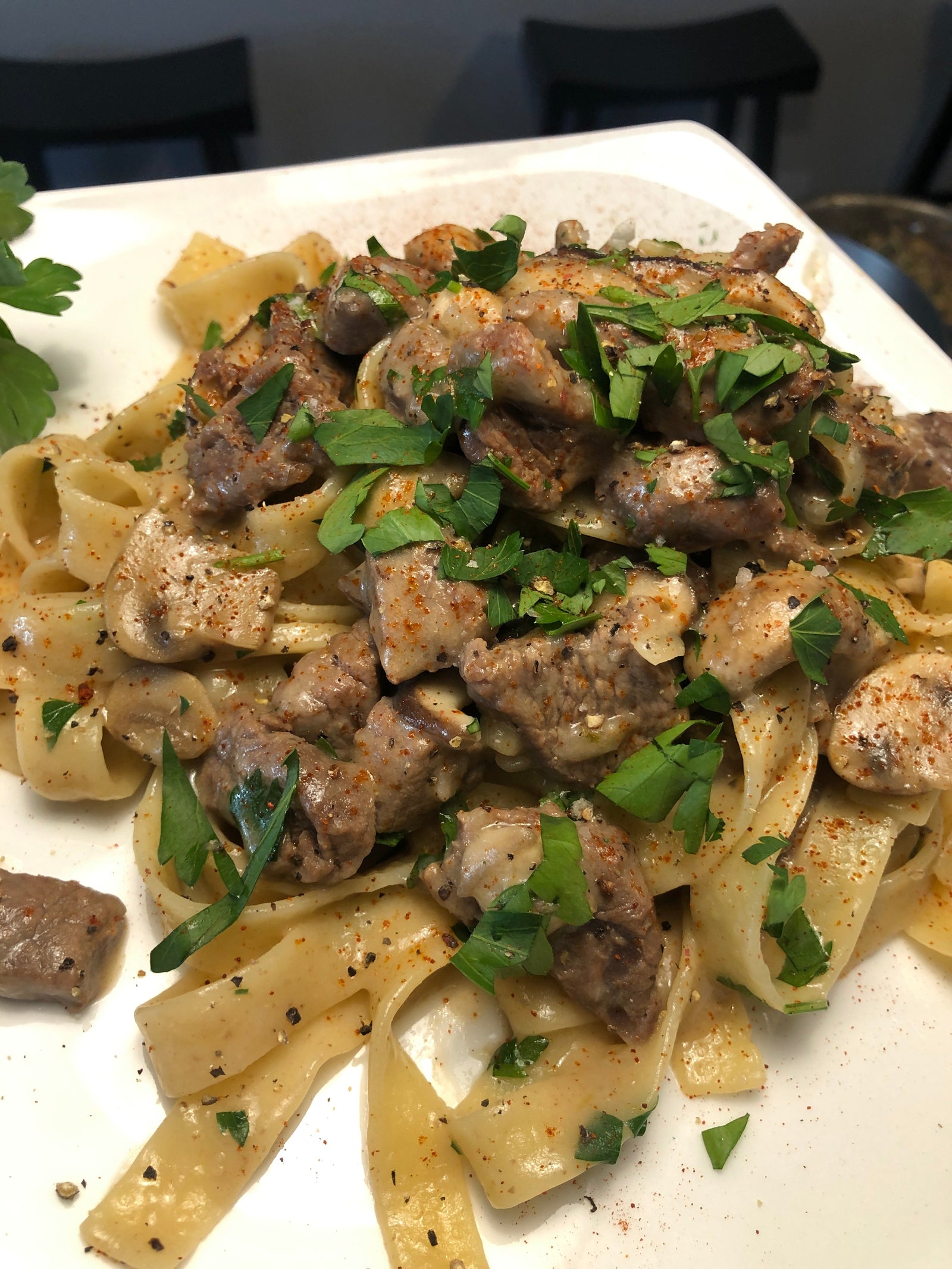 Pasture P's Beef Stroganoff