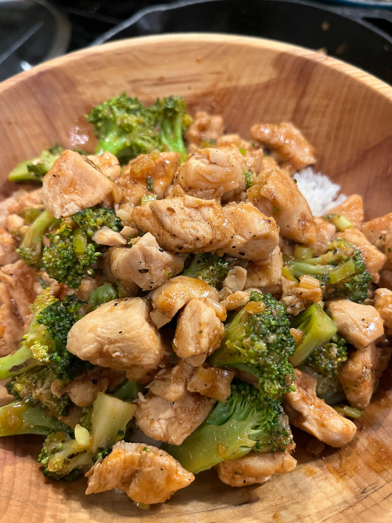 Bourbon Chicken and Broccoli