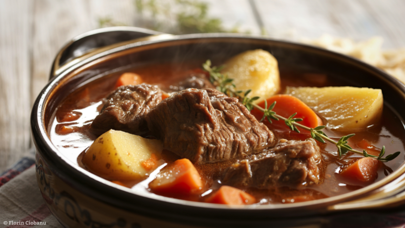 Hearty Beef Stew With Bone Broth