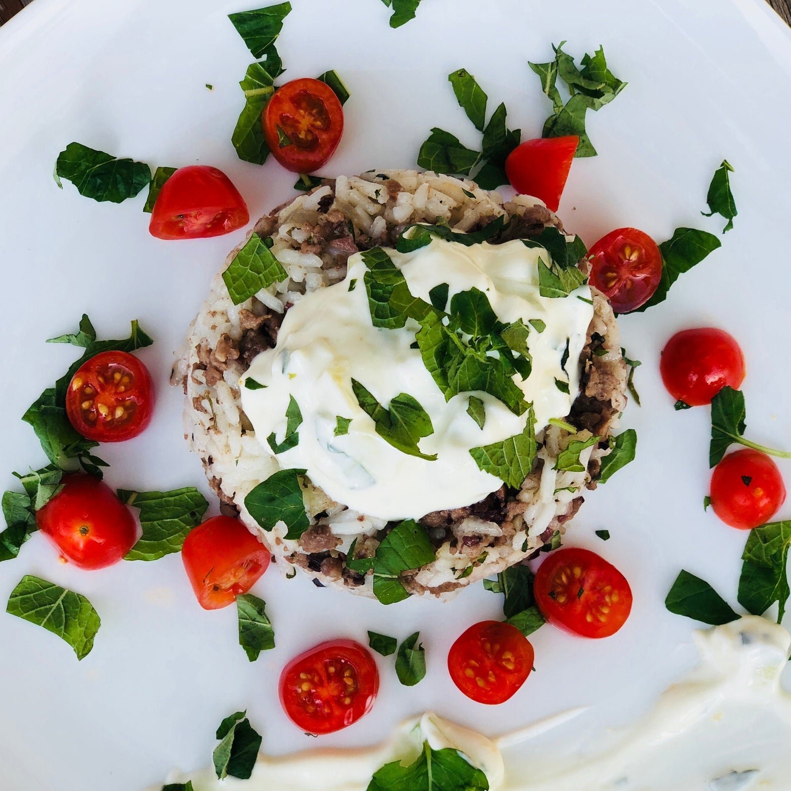 Lamb Delight with Herbed Rice & Tzatziki