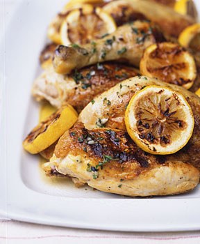 Grilled Chicken With Lemon Garlic and Oregano