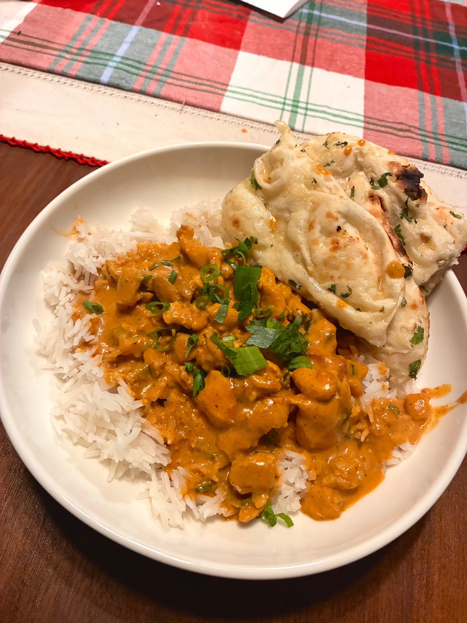 Butter Chicken With Homemade Garlic Naan