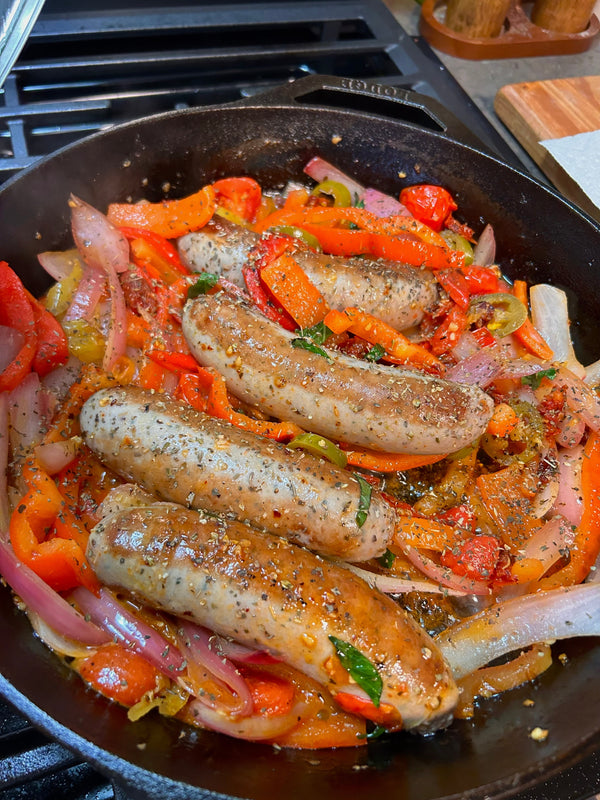 Italian Sausage Tri Color Pepper Skillet