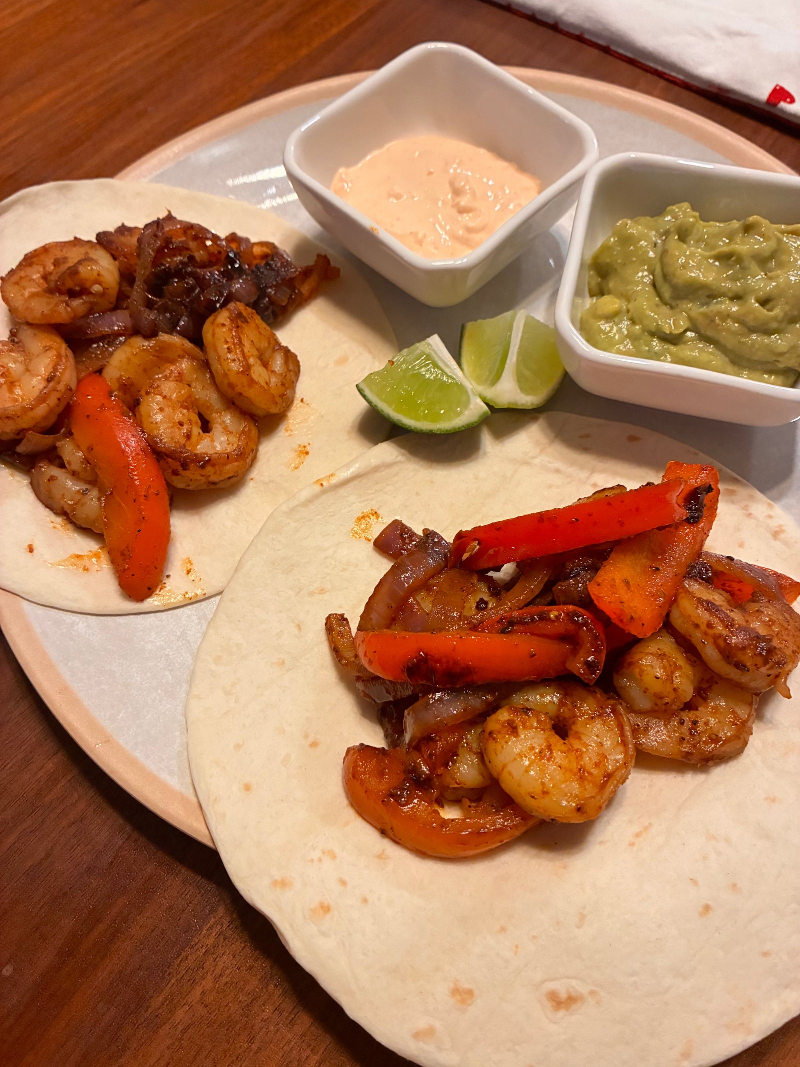 One Pan Old Bay Shrimp Fajitas