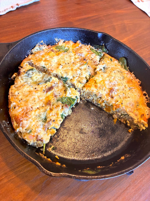 Sausage & Spinach Breakfast Frittata