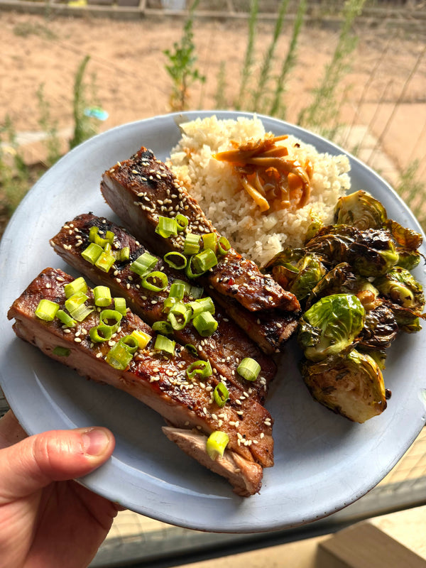 Colorado Pork Ribs with Fermented Black Bean Glaze