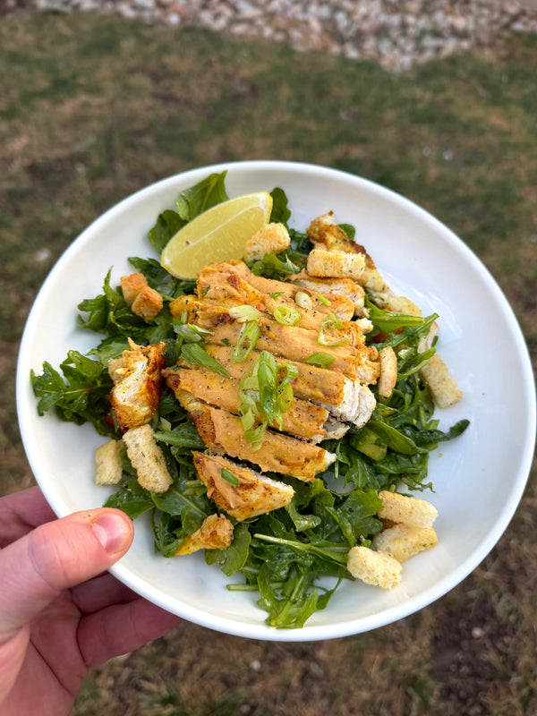 Shawarma Spiced Chicken Shirazi Salad