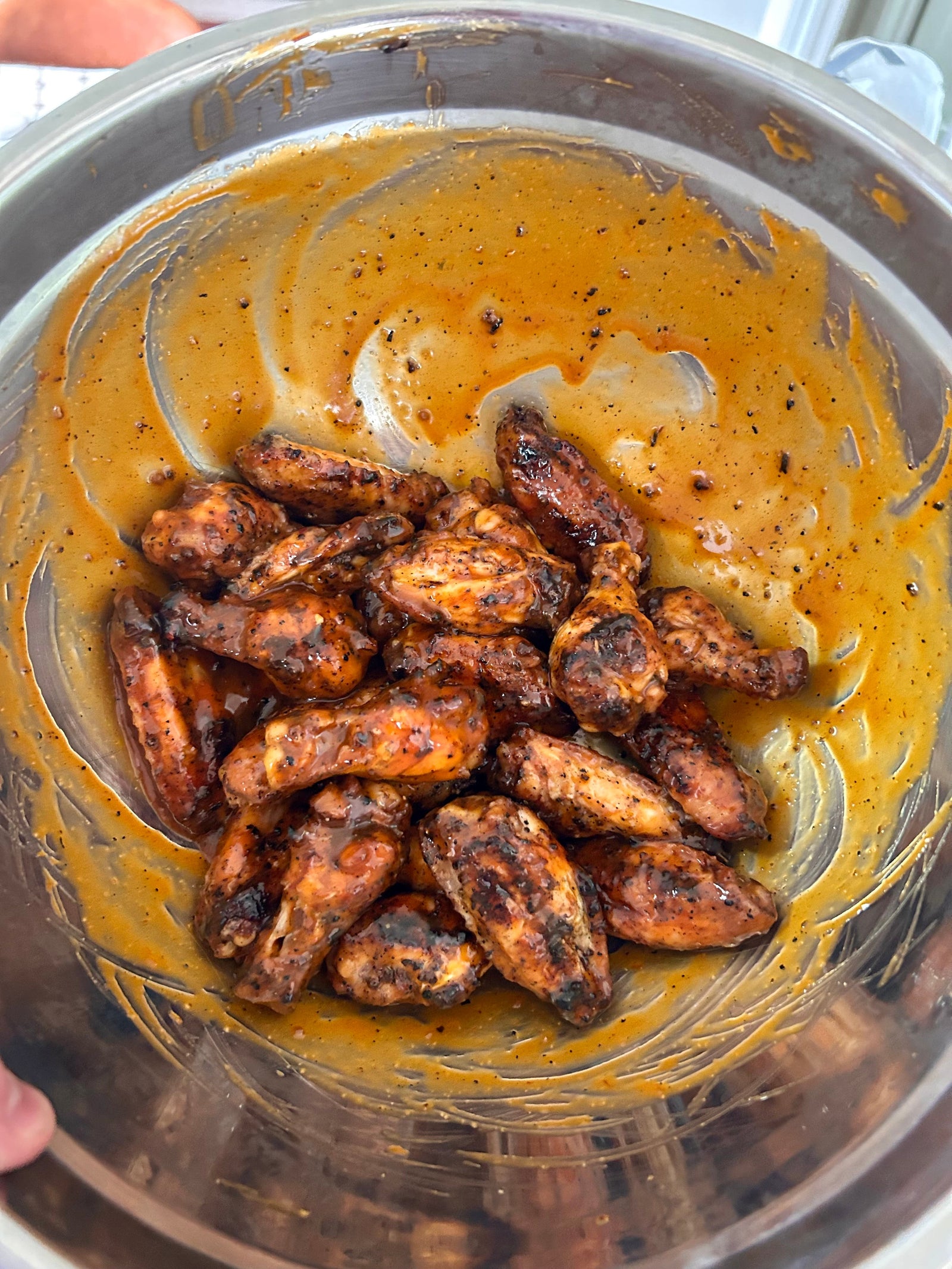 Grilled Maple Buffalo BBQ Chicken Wings