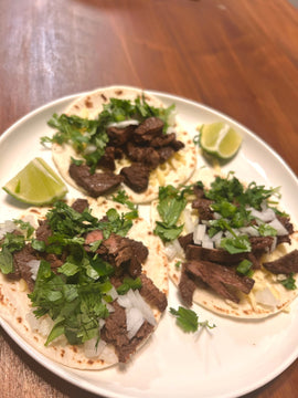 Flat Iron Carne Asada Tacos