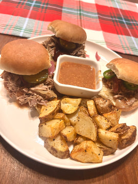 Slow Cooker Honey BBQ Pork Shoulder Sliders
