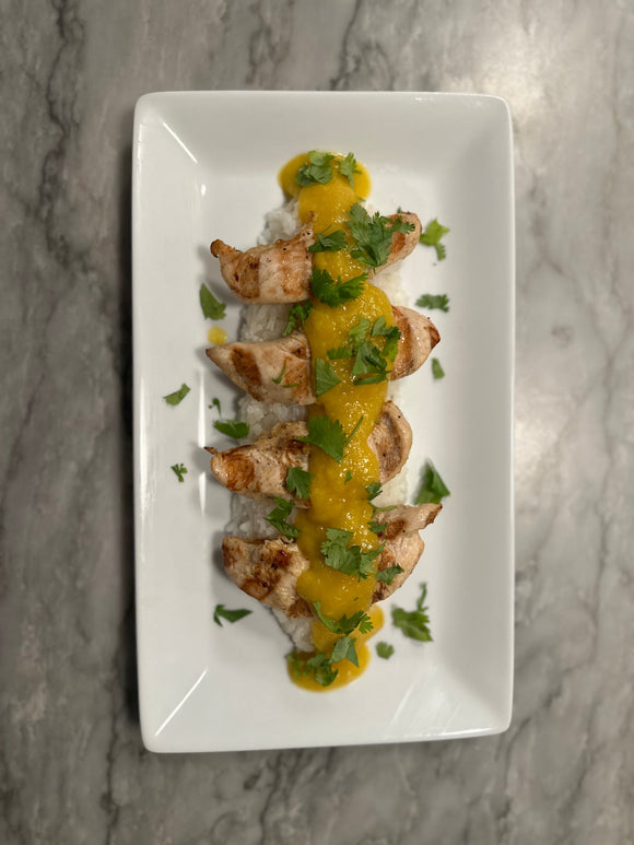 Thai-Style Chicken Tenders With Pineapple Mango Chile Sauce