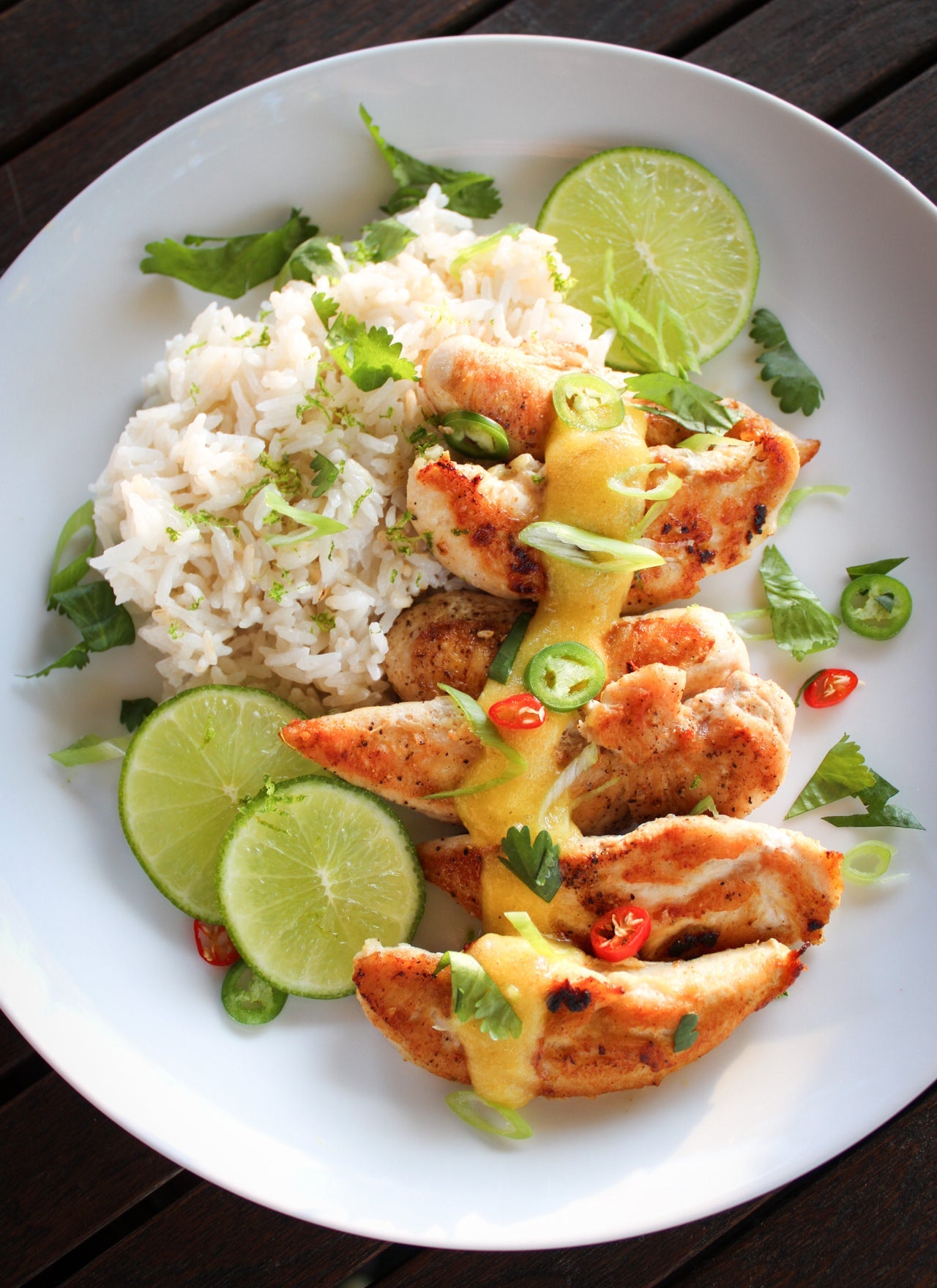 Thai-Style Chicken Tenders With Pineapple Mango Chile Sauce