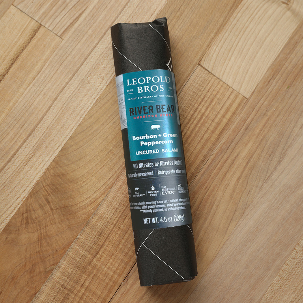 River Bear - Bourbon Green Pork Peppercorn Salami (5.5 oz.)