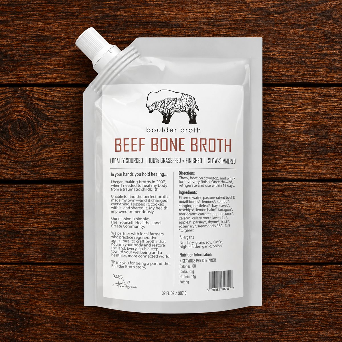 Boulder Bone Broth - Beef Bone Broth (32 oz.)