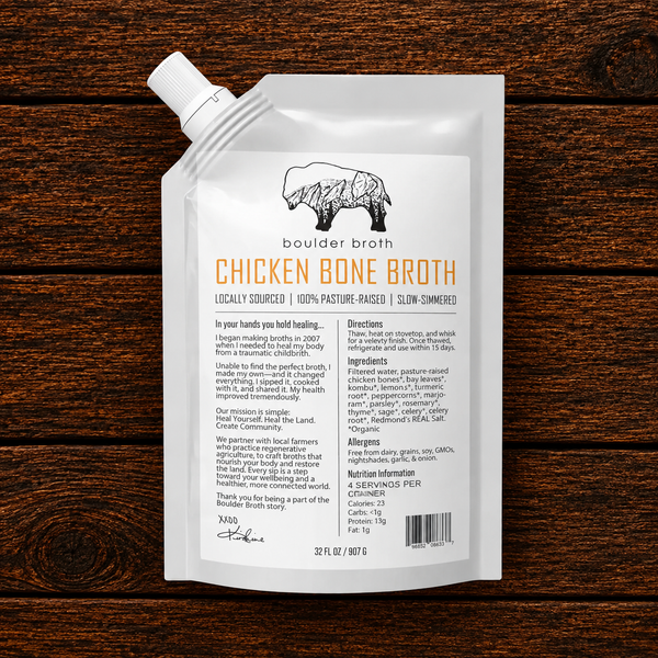 Boulder Bone Broth - Chicken Bone Broth (32 oz.)