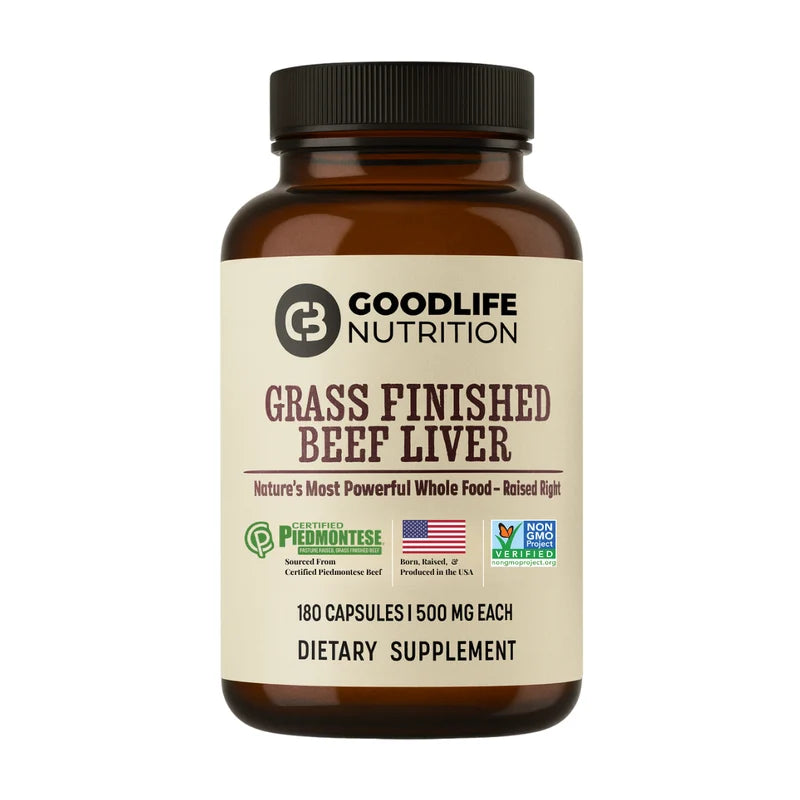 Piedmontese - Grass Finished Beef Liver Supplement (180 Capsules)